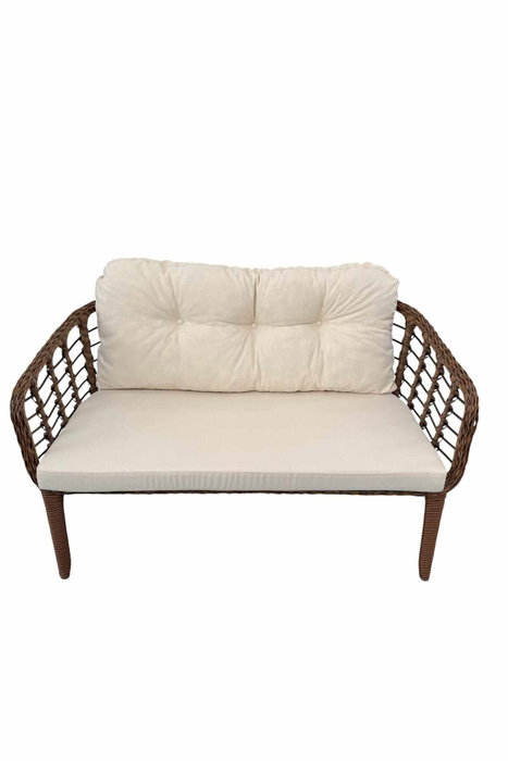 Hanah Home Manolya Conjunto de Jardín Marrón y Crema Hanah Home Manolya Conjunto de Jardín Marrón y Crema